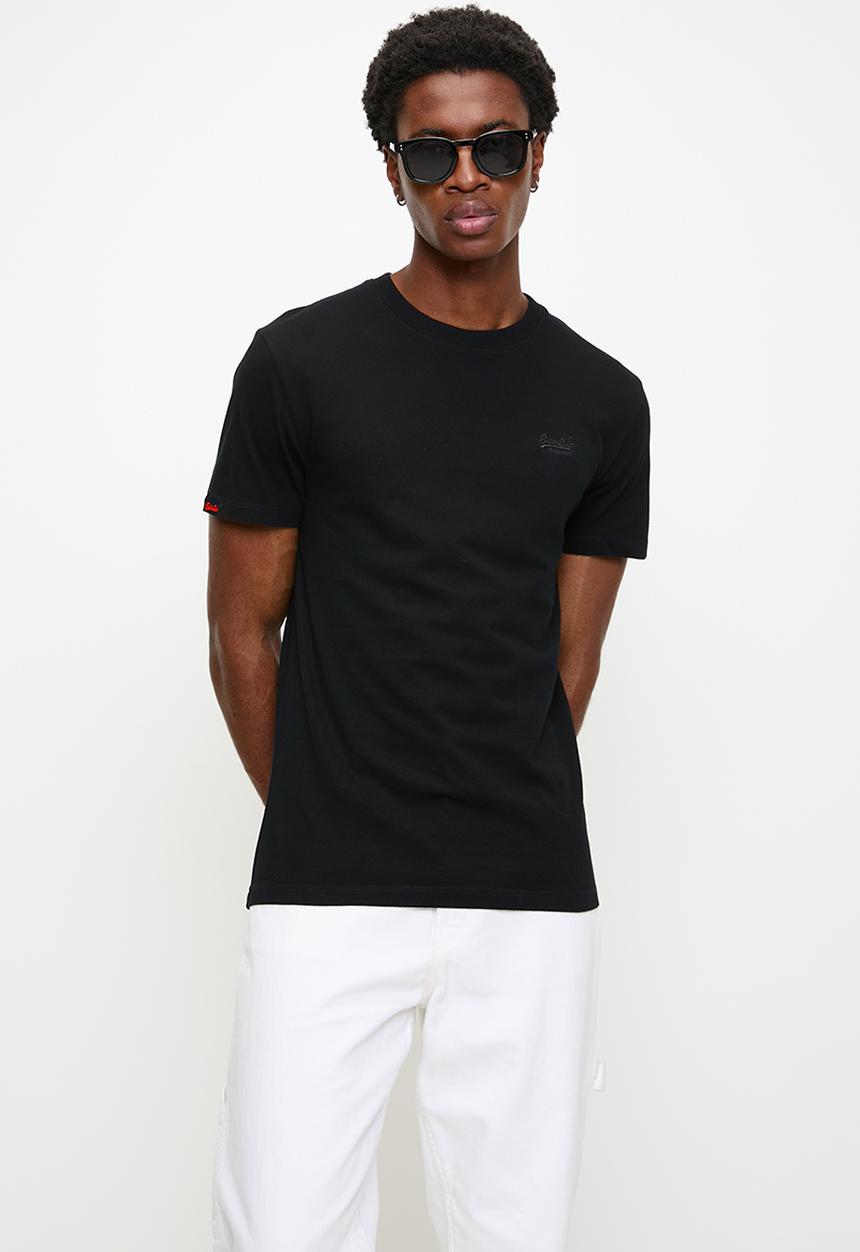 Superdry. - Essential logo emb tee - black 