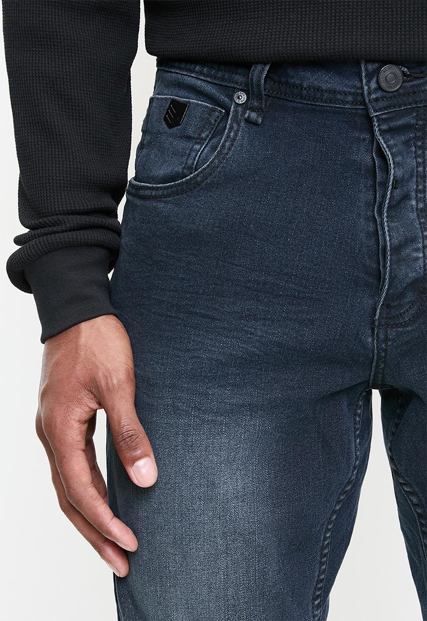 S.P.C.C - Obsidian Signature Sabre Fit Tapered Jeans  - Indigo