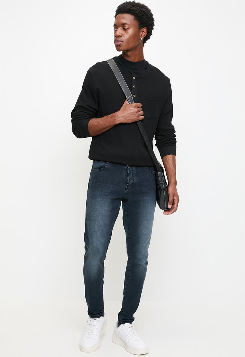 S.P.C.C - Obsidian Signature Sabre Fit Tapered Jeans  - Indigo