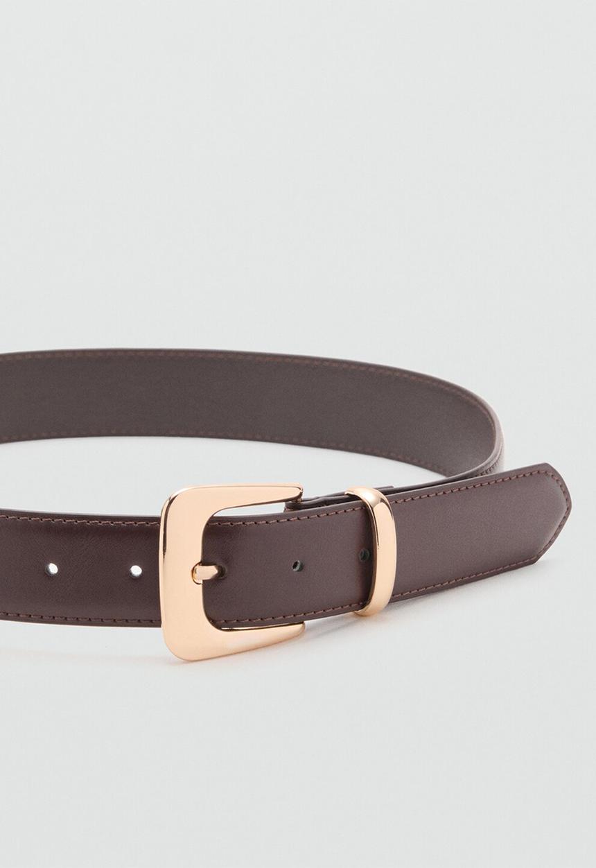 MANGO - Apen belt - dark brown