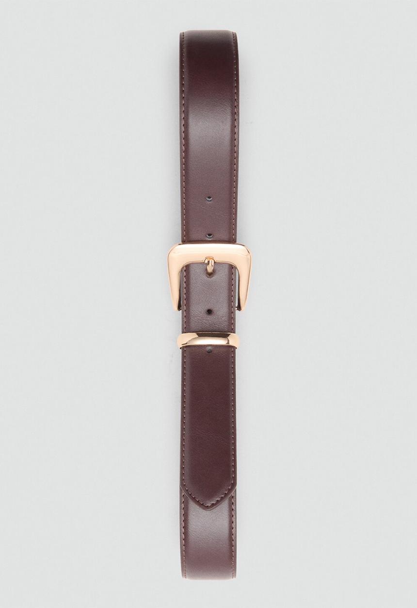 MANGO - Apen belt - dark brown