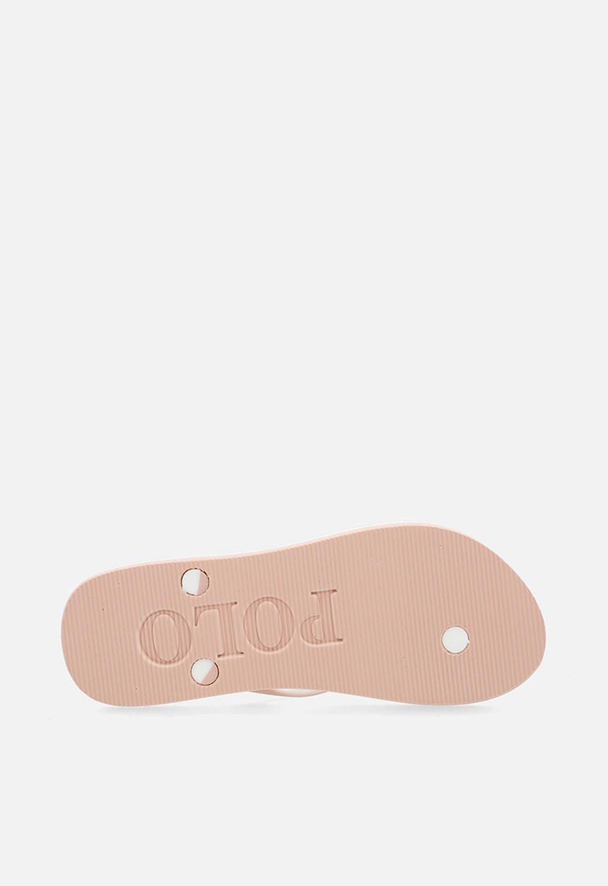 POLO - Monogram flip flop - pink