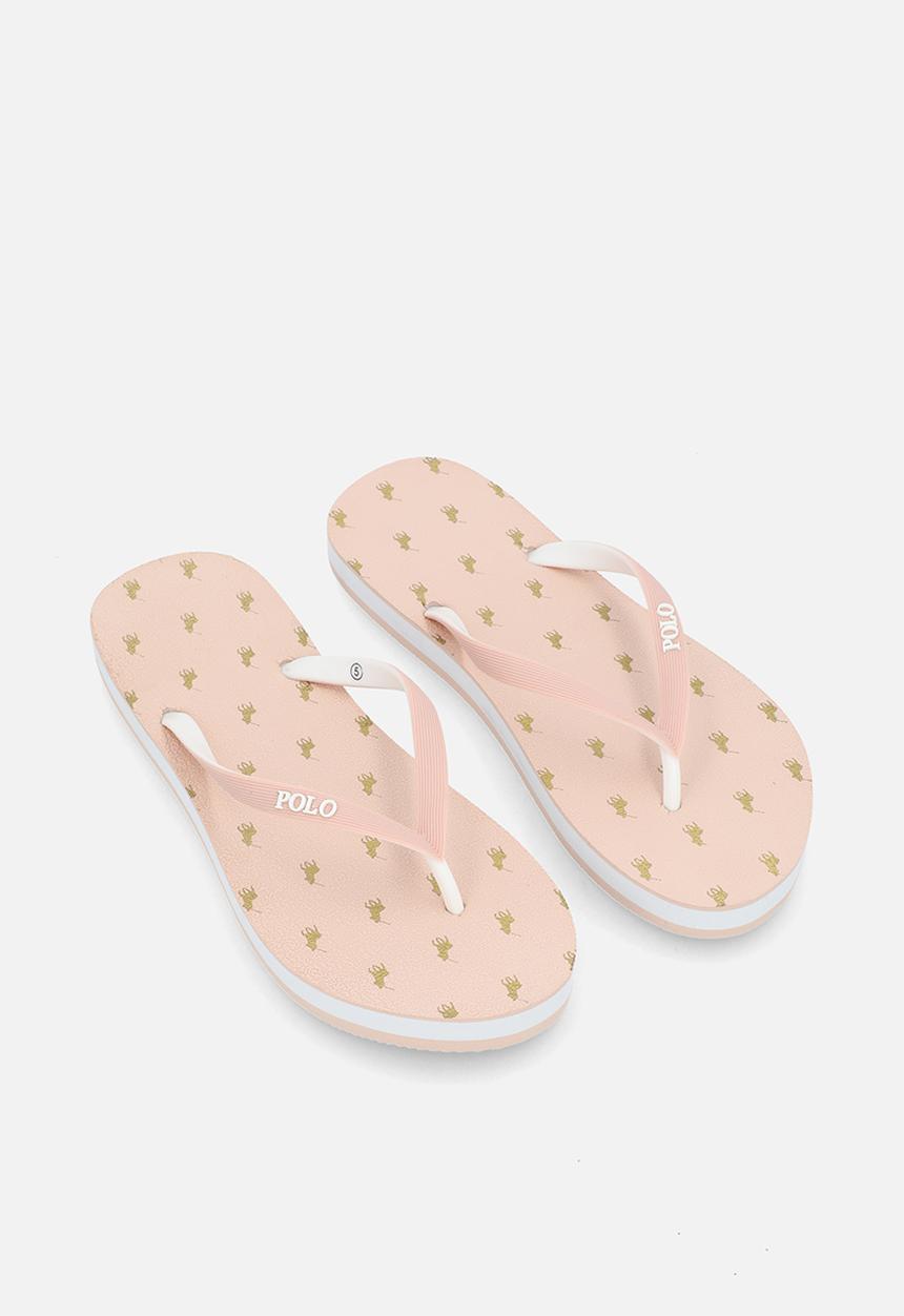 POLO - Monogram flip flop - pink