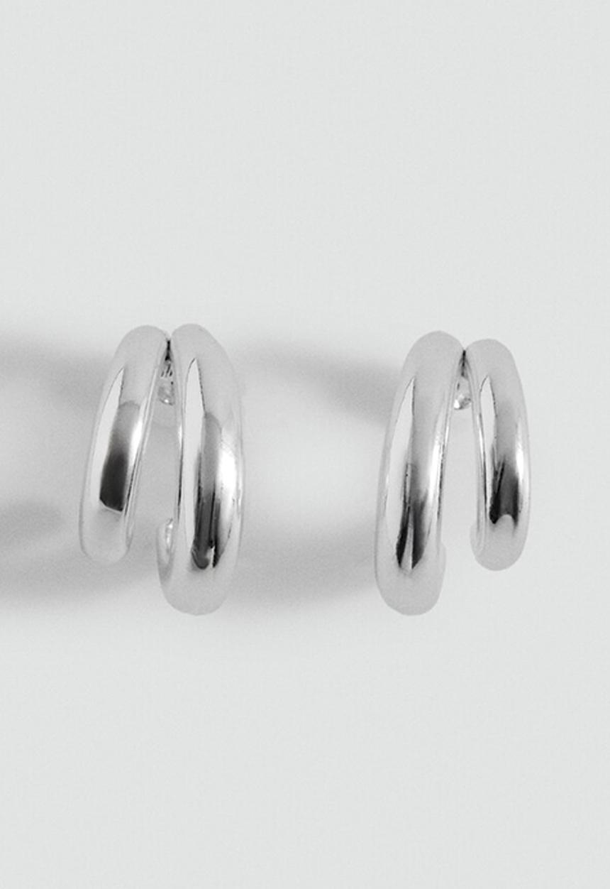 MANGO - Lulu earrings - silver