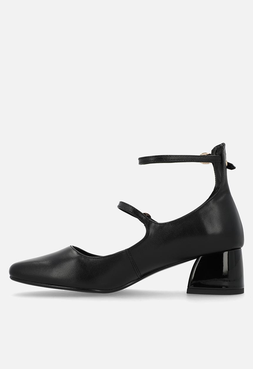 POLO - Double strap mary jane heel - black