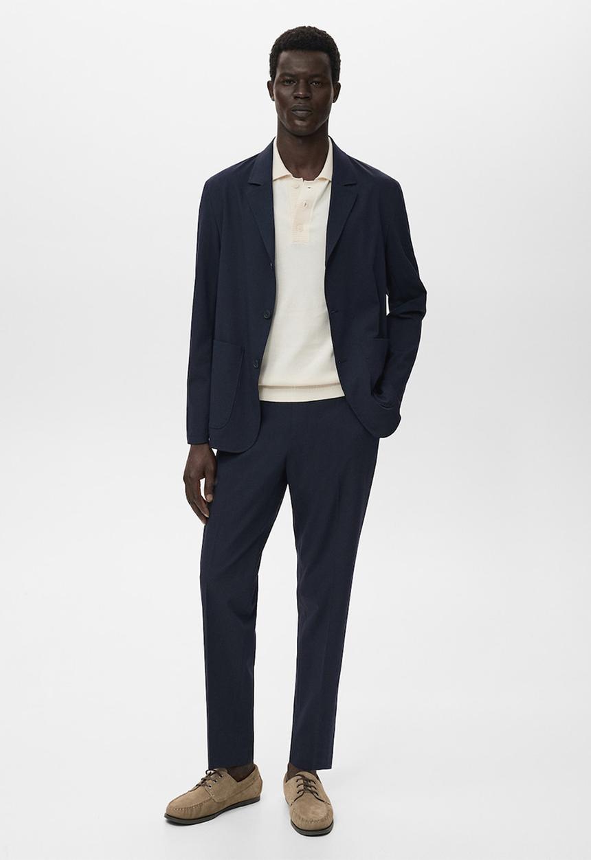 MANGO - Pantalon Parioli - Navy