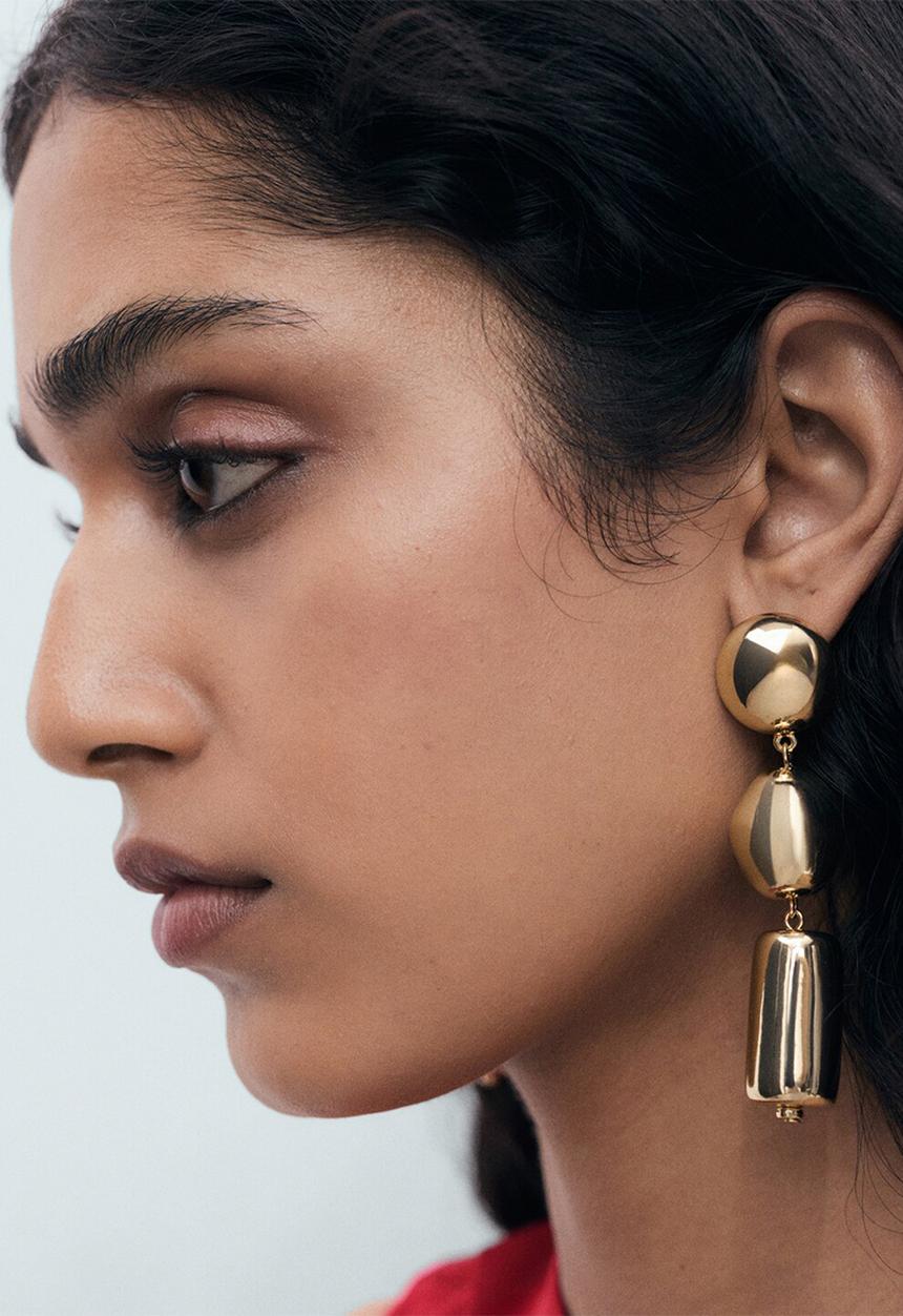 MANGO - Lara earrings-gold