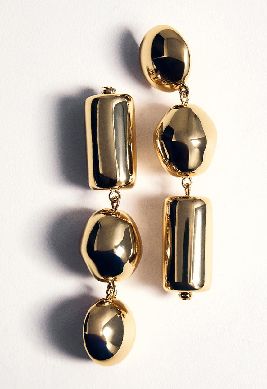 MANGO - Lara earrings-gold