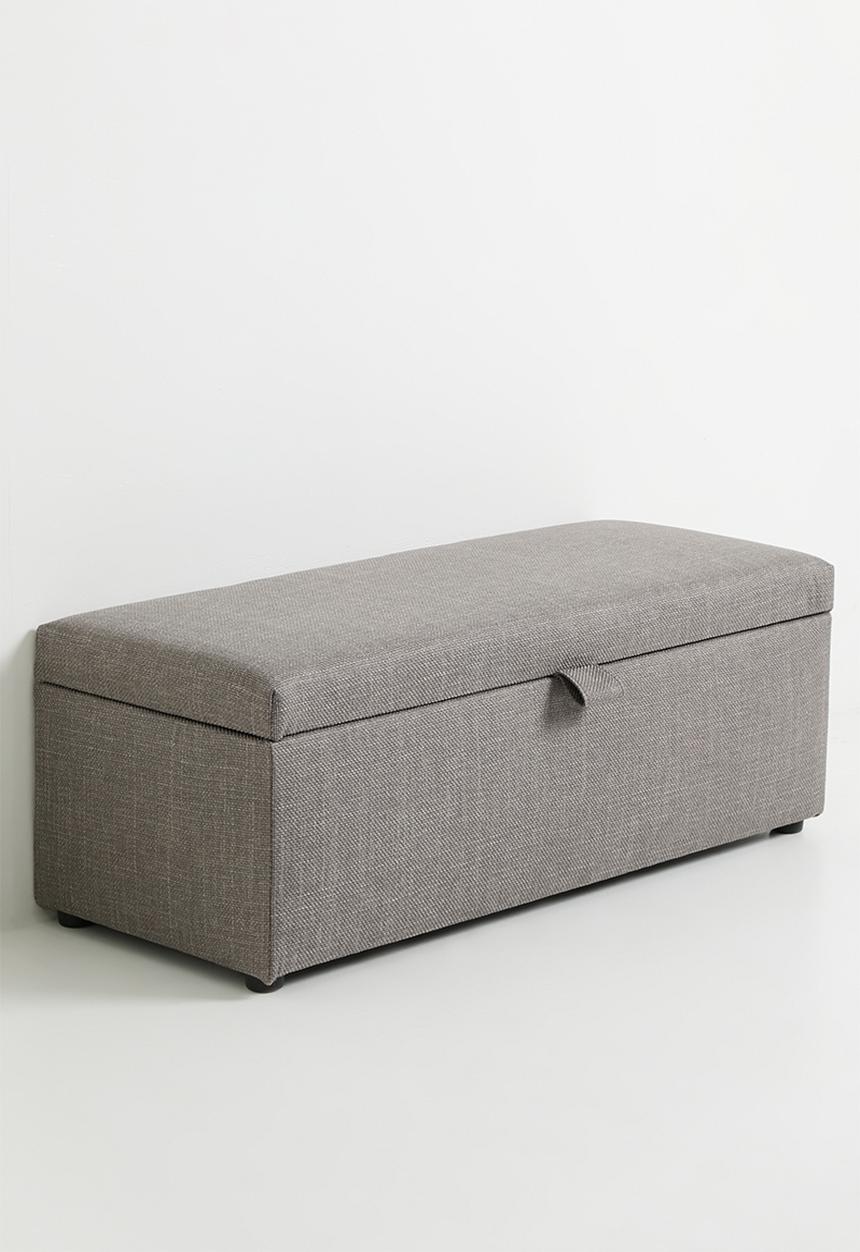 Sixth Floor - Oliver storage ottoman - Grey
