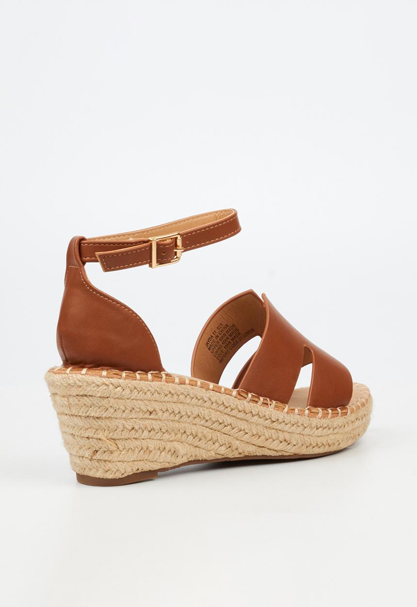 Miss Black - Jayda 11 h-cut rope wedge - tan