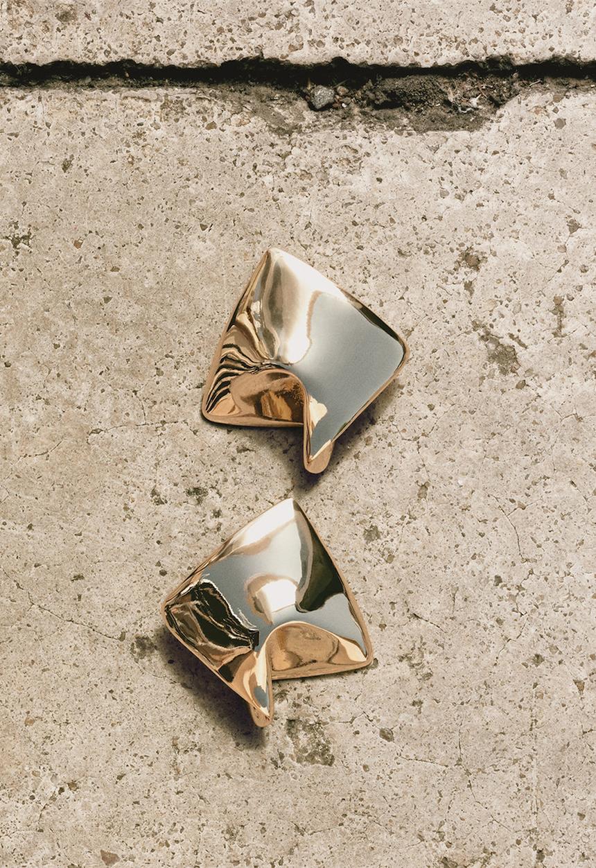 MANGO - Leire earrings-gold