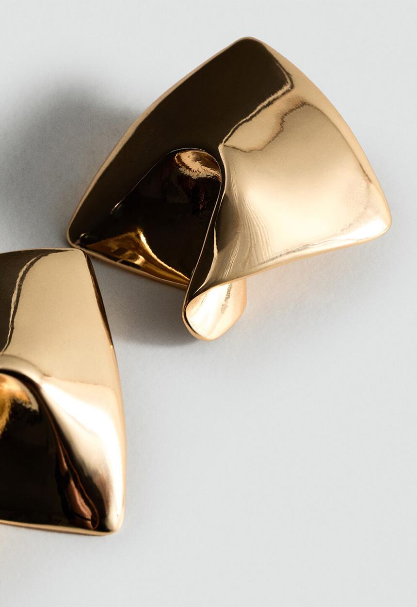 MANGO - Leire earrings-gold