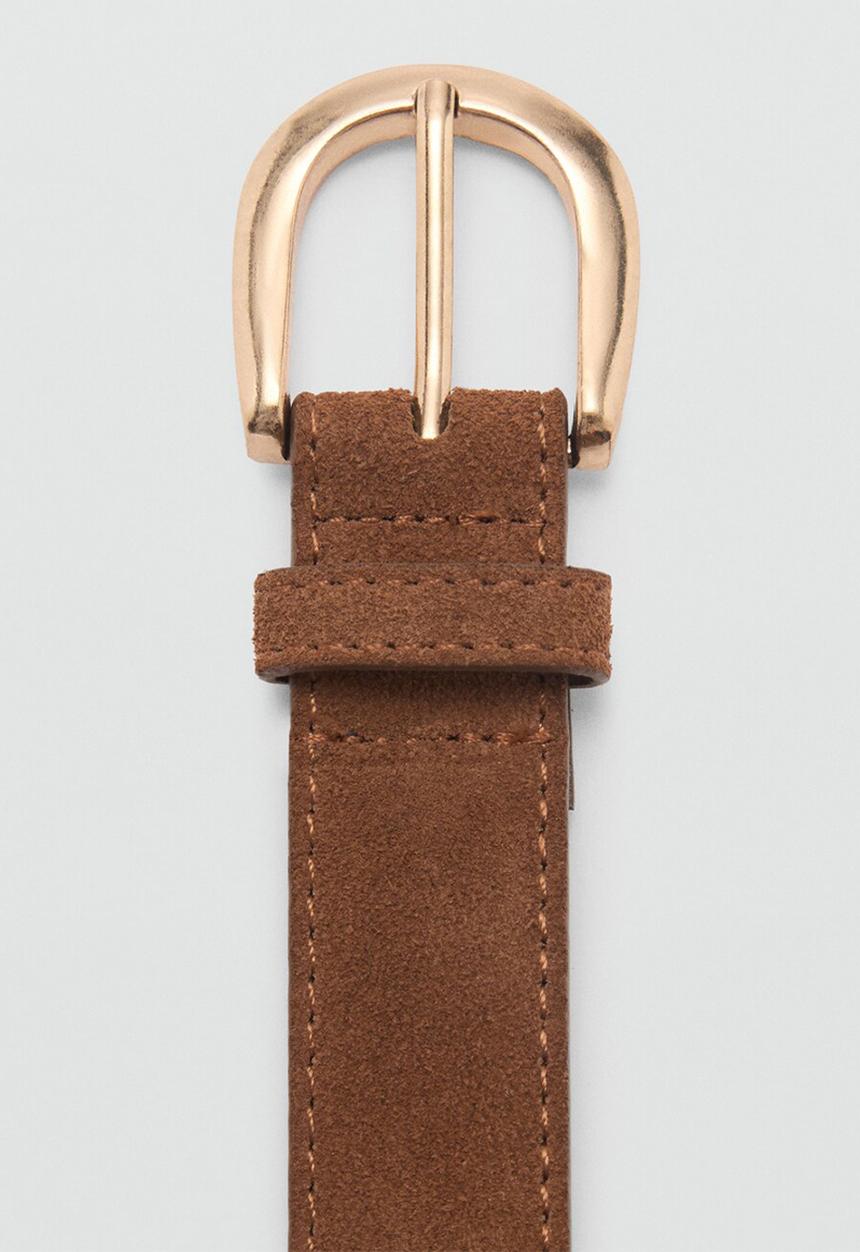 MANGO - Cinturon Karina Belt- Brown