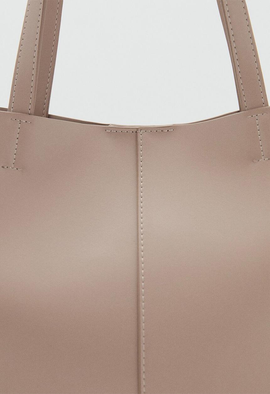 MANGO - Manu shoulder bag - medium brown