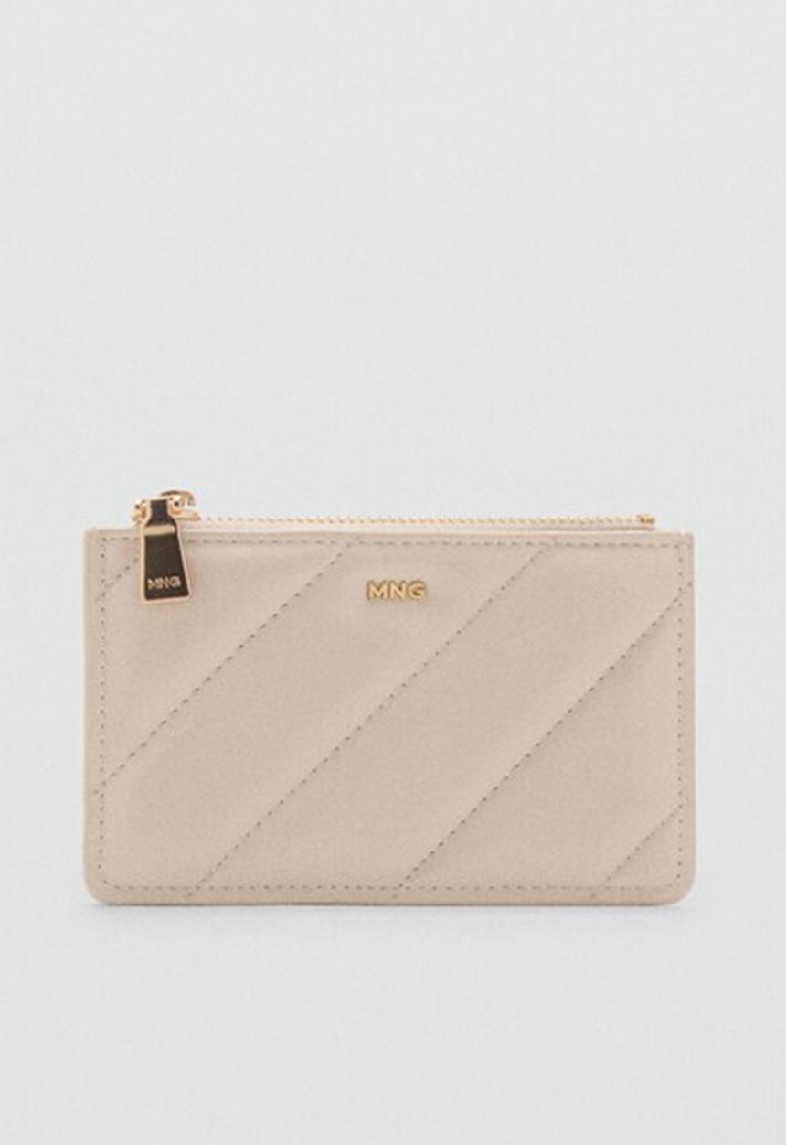 MANGO - Monedero P Diagonal Purse- Offwhite