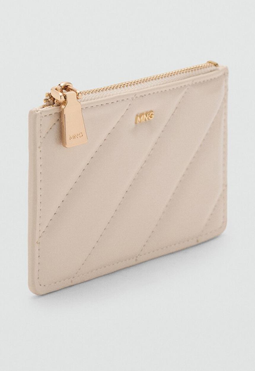 MANGO - Monedero P Diagonal Purse- Offwhite
