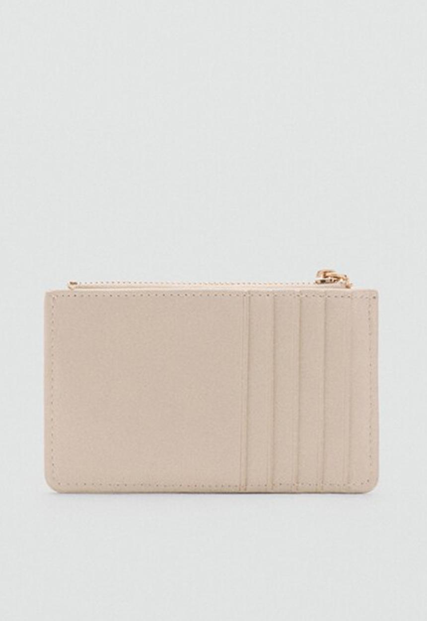 MANGO - Monedero P Diagonal Purse- Offwhite