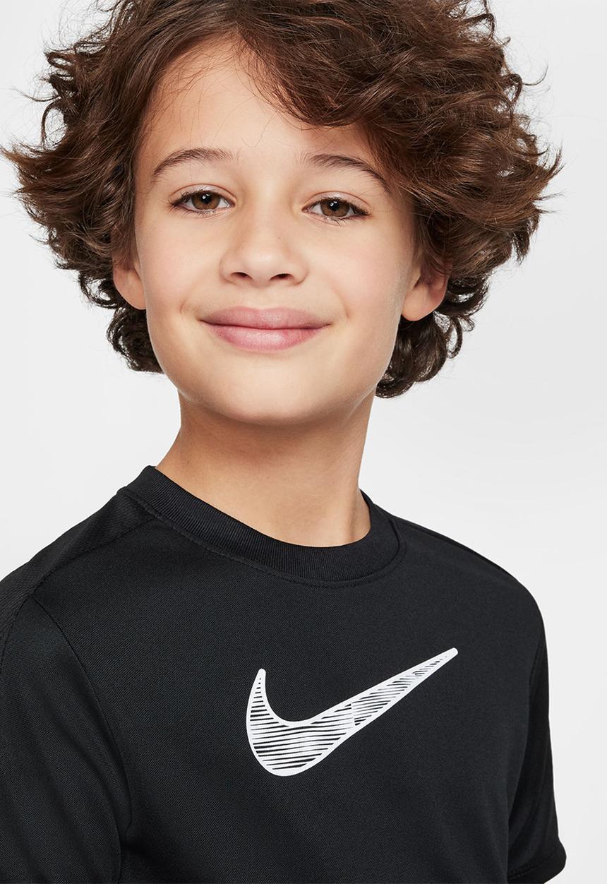 Nike - Kids Nike Dri-Fit  Short Sleeve Top Gx - Black/Black/White