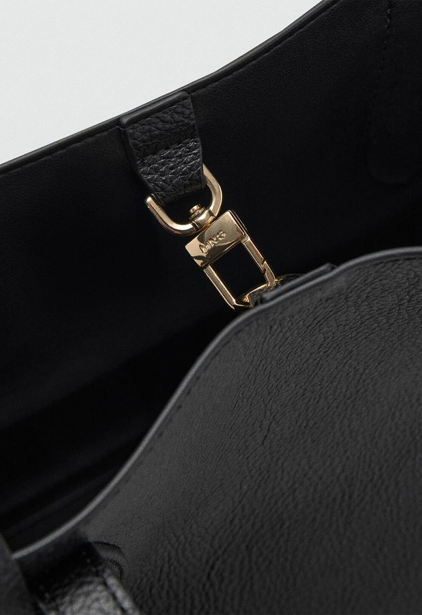 MANGO - Bolso M Gustave City Bag - Black
