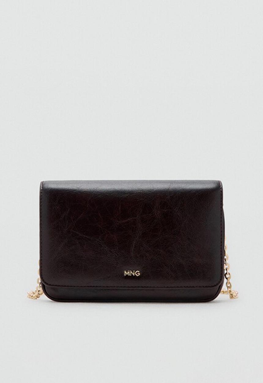 MANGO - Cornina2 crossbody bag - dark red