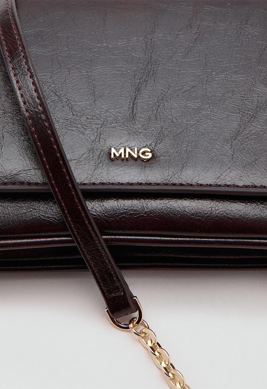 MANGO - Cornina2 crossbody bag - dark red