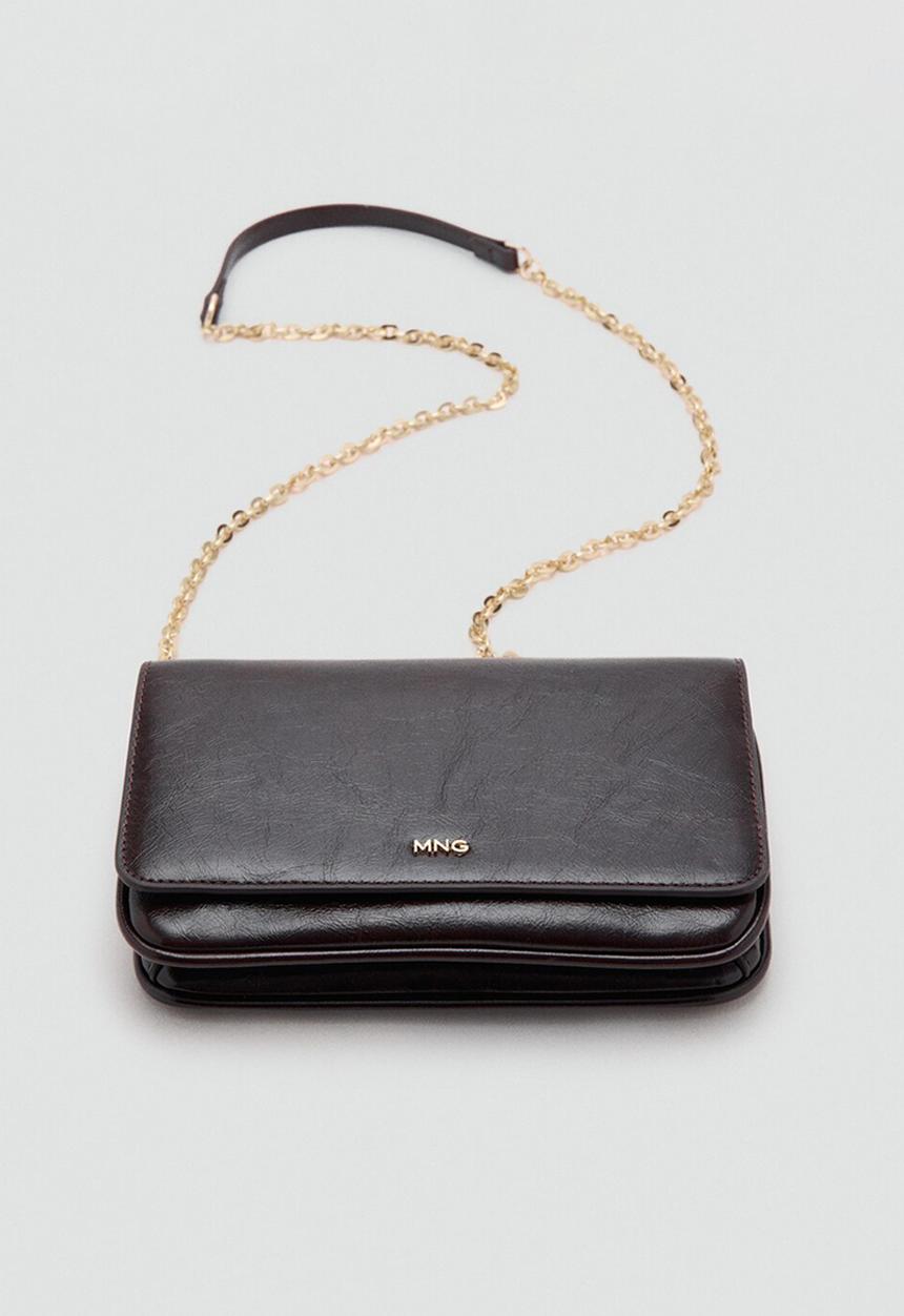 MANGO - Cornina2 crossbody bag - dark red