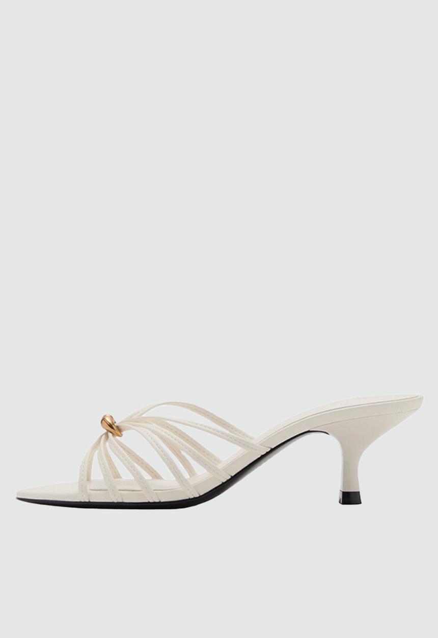 MANGO - Darian heel - light beige