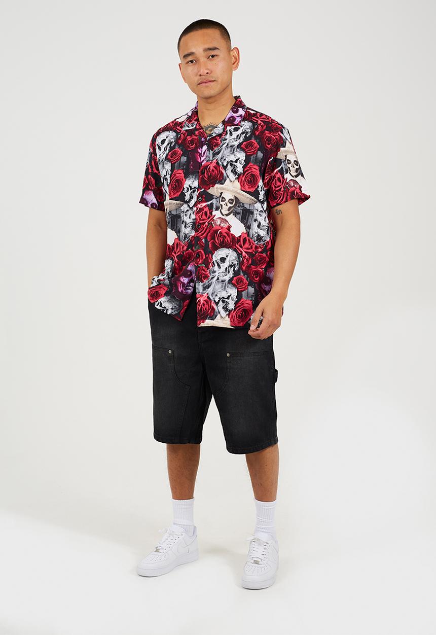 Brave Soul - Revere Collar Short Sleeve Shirt - Multi