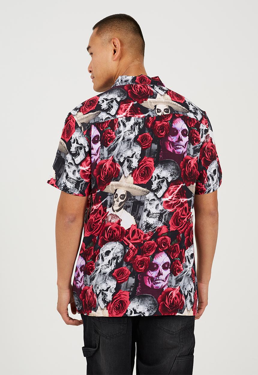 Brave Soul - Revere Collar Short Sleeve Shirt - Multi
