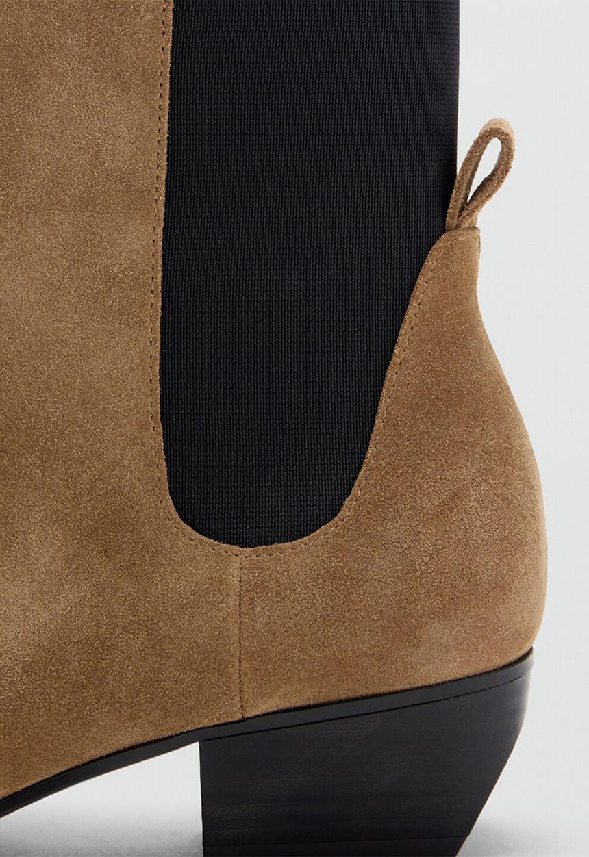 MANGO - Super1 suede ankle boot - medium brown