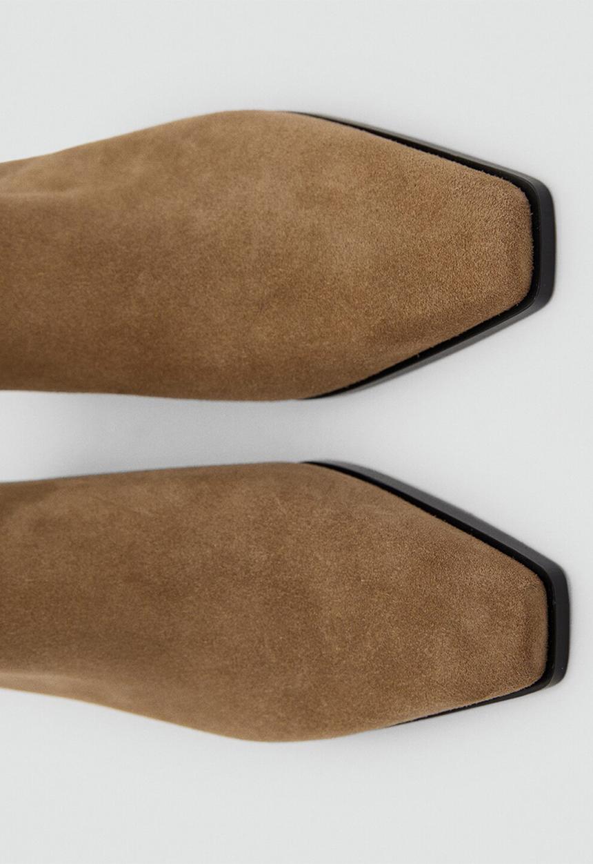 MANGO - Super1 suede ankle boot - medium brown