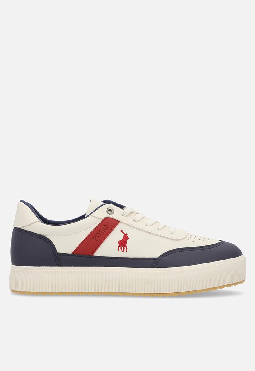 POLO - Colour block side flash sneaker - navy/red/white