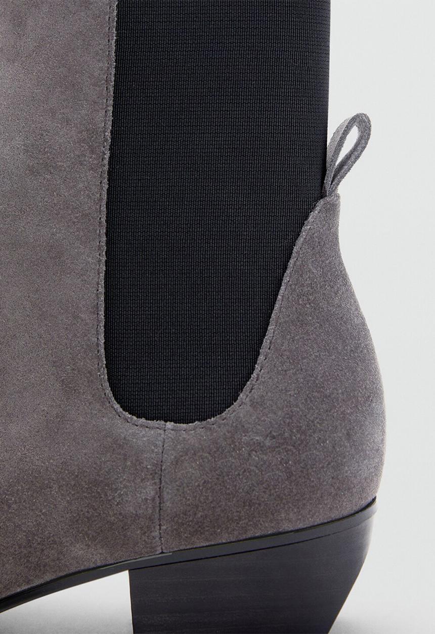 MANGO - Super1 suede ankle boot - gray
