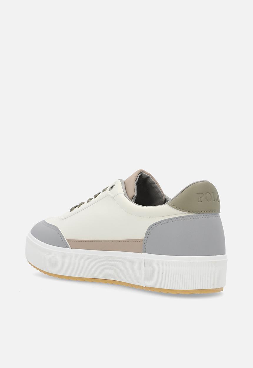 POLO - Colour block side flash sneaker - stone