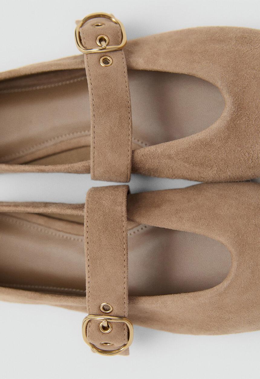 MANGO - Dor suede pump - light pastel brown