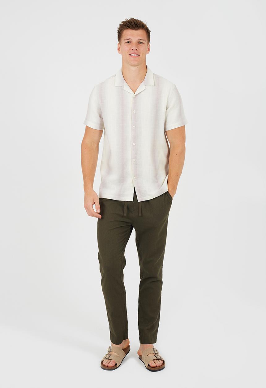 Brave Soul - Cotton/Linen Pant - Khaki