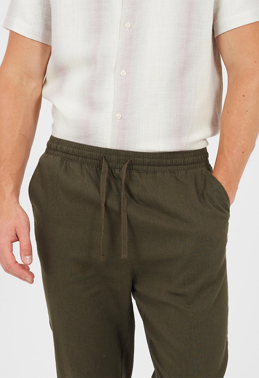 Brave Soul - Cotton/Linen Pant - Khaki