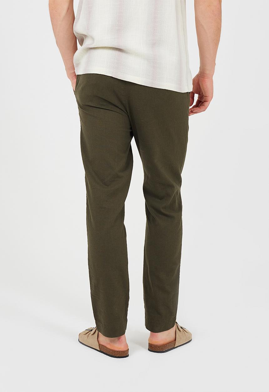Brave Soul - Cotton/Linen Pant - Khaki