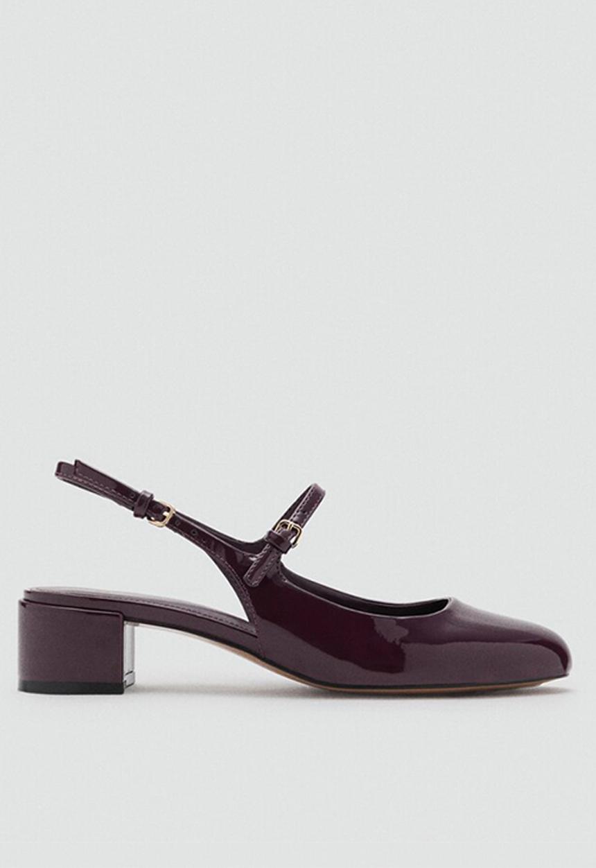 MANGO - Ada heel - dark red