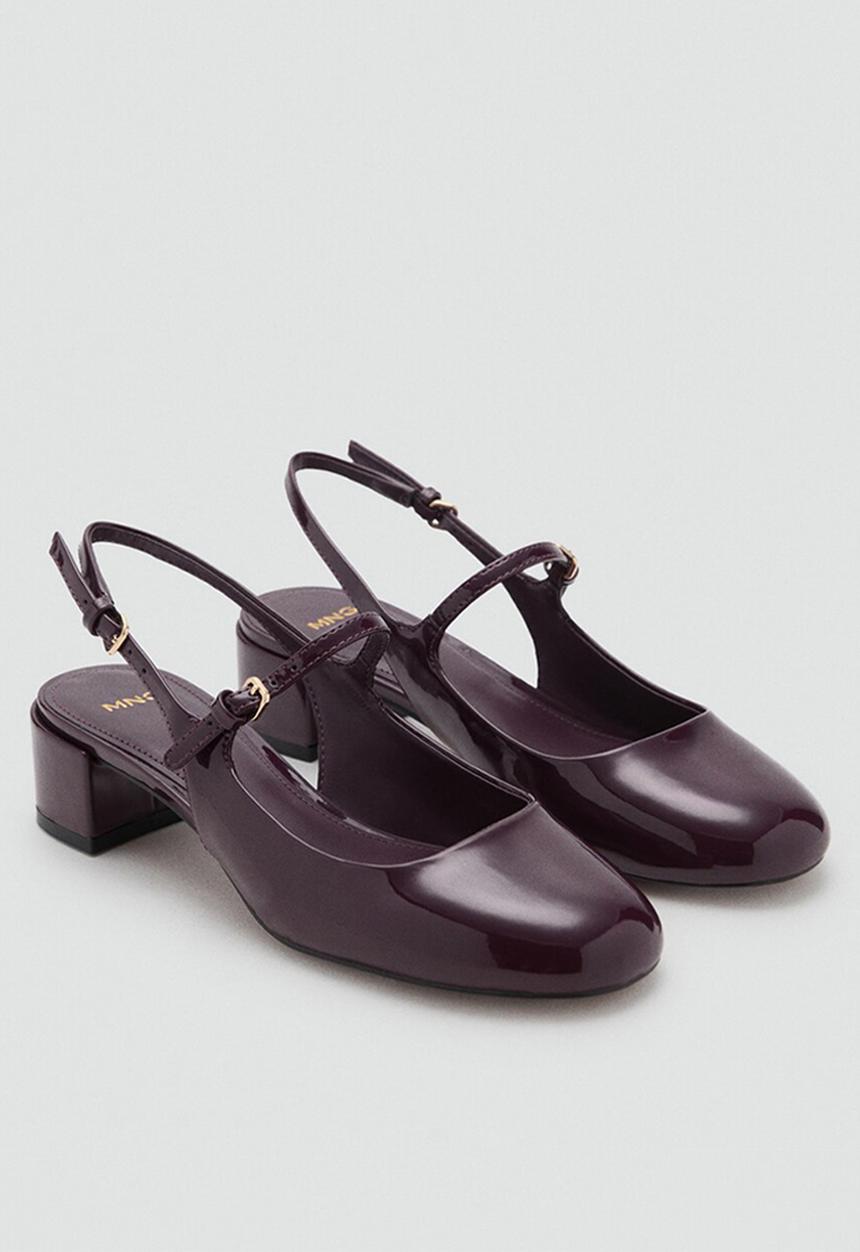 MANGO - Ada heel - dark red