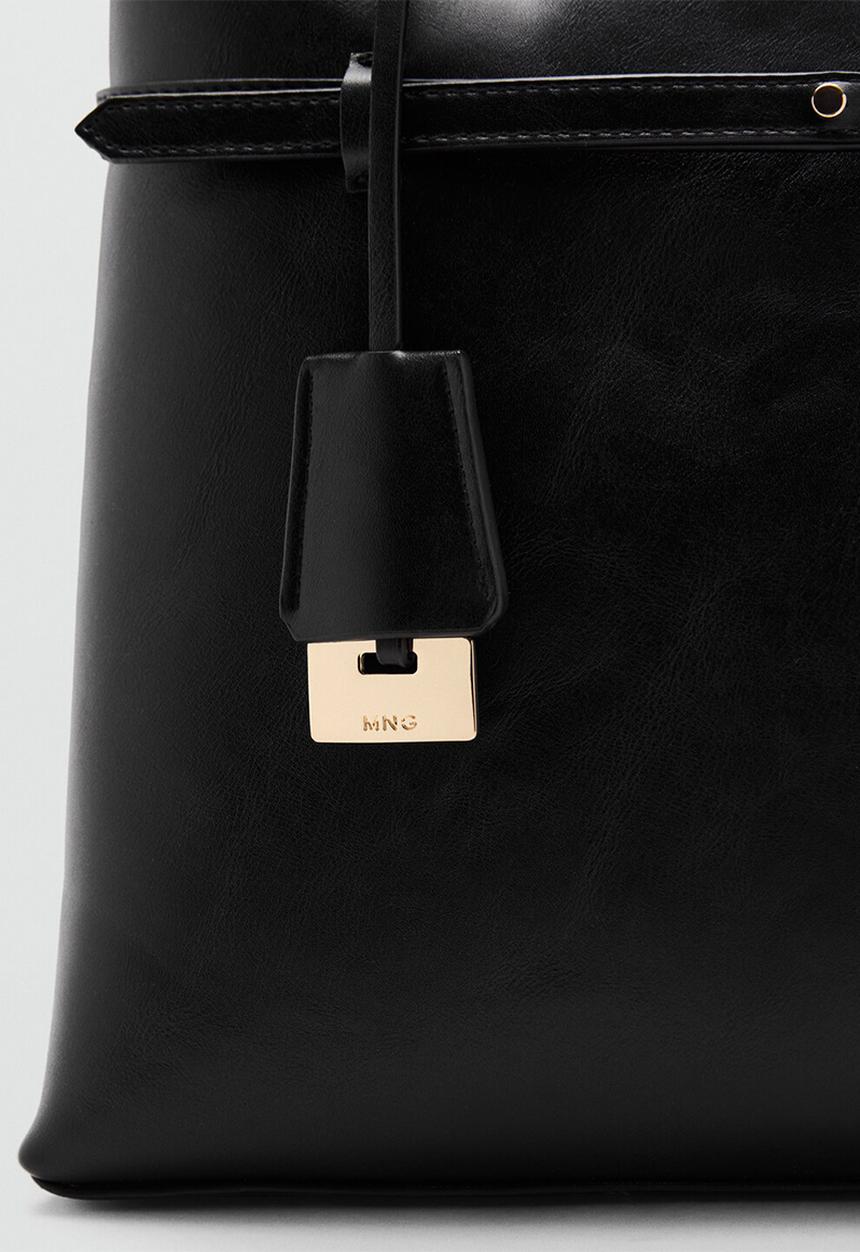 MANGO - Dahlia citybag- black