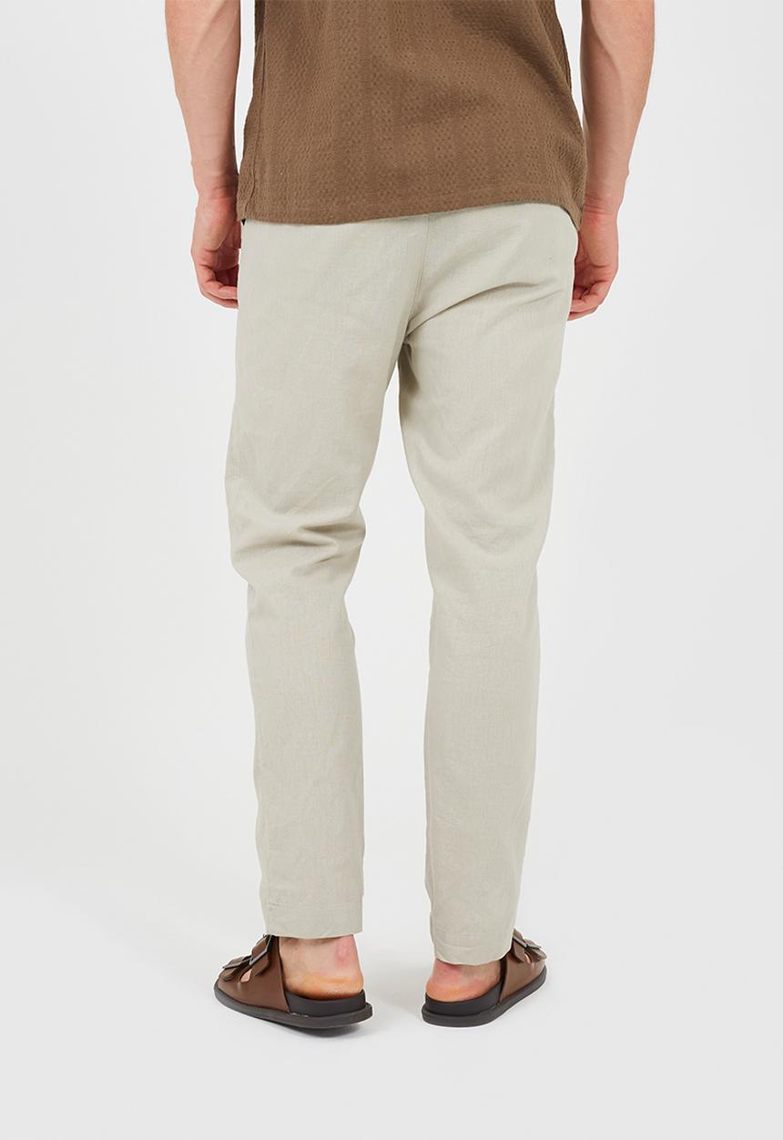 Brave Soul - Cotton/Linen Pant - Light Stone