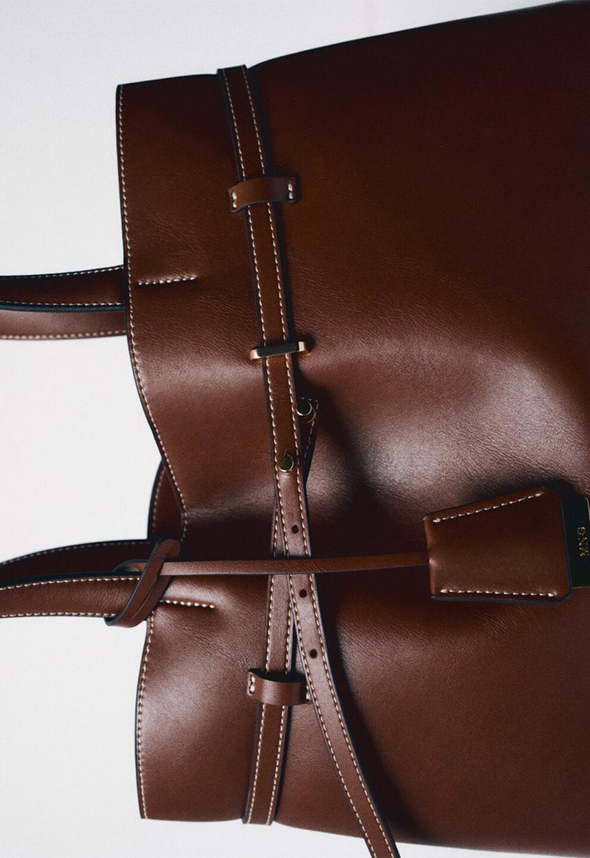 MANGO - Dahlia citybag- brown