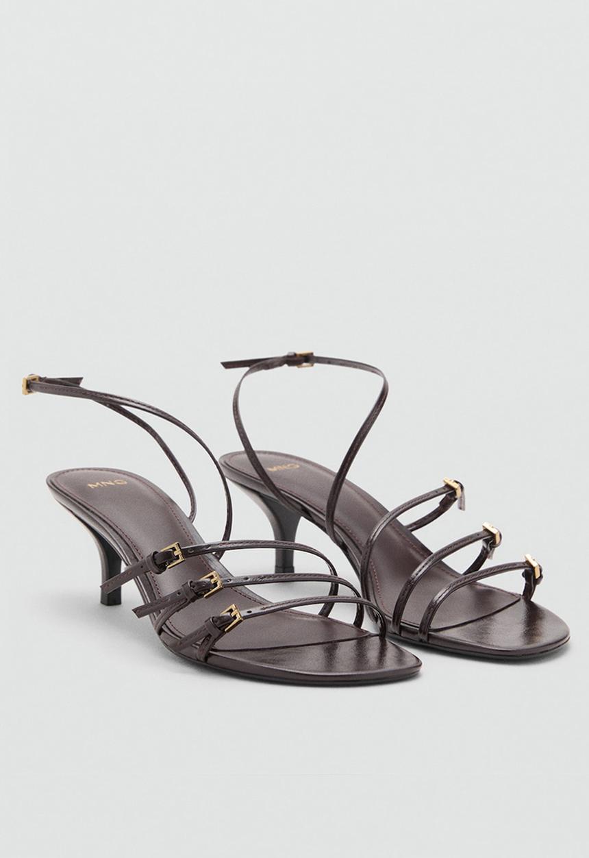 MANGO - Isa heel - dark brown