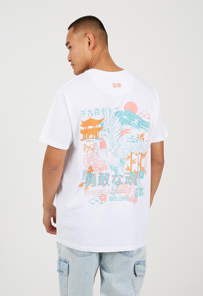 Brave Soul - Oversized Fit Crew Neck Tshirt - Optic White