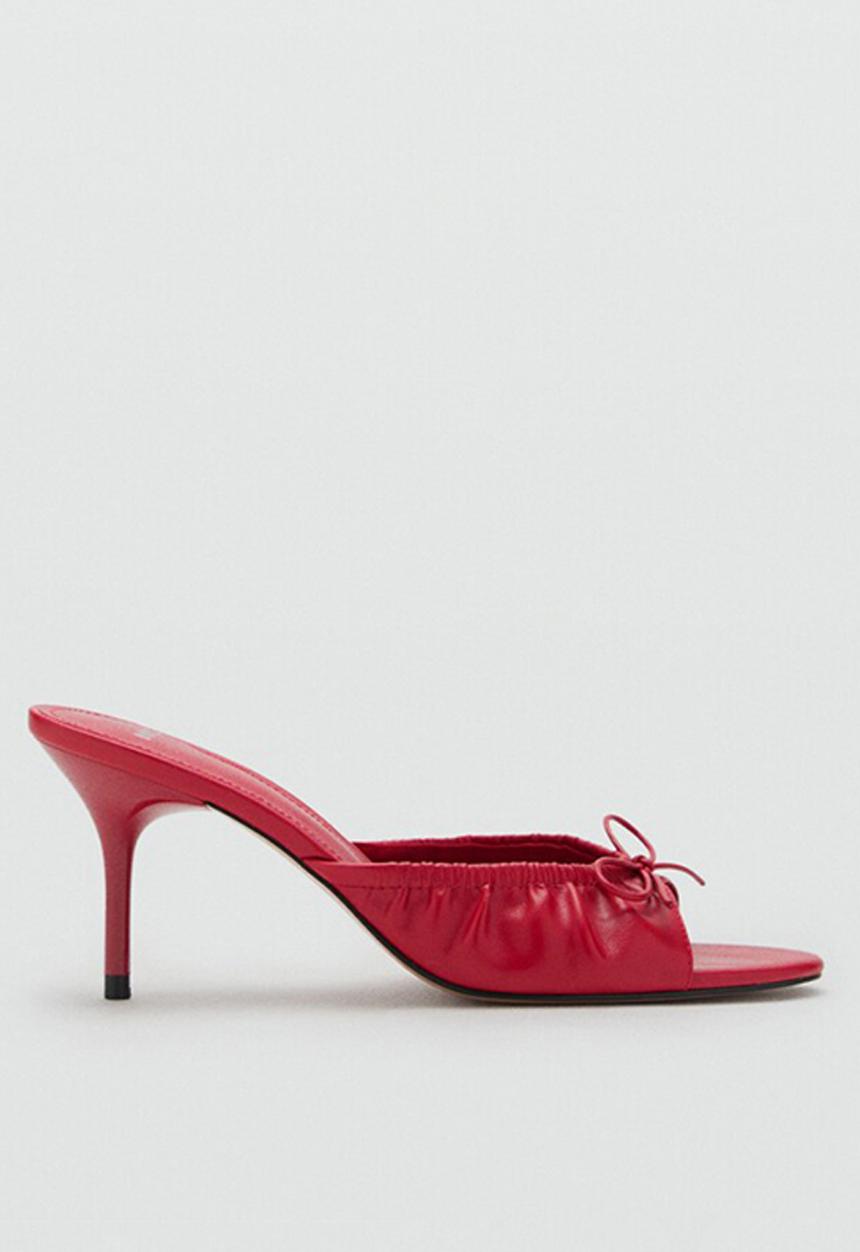 MANGO - Flor heel - red