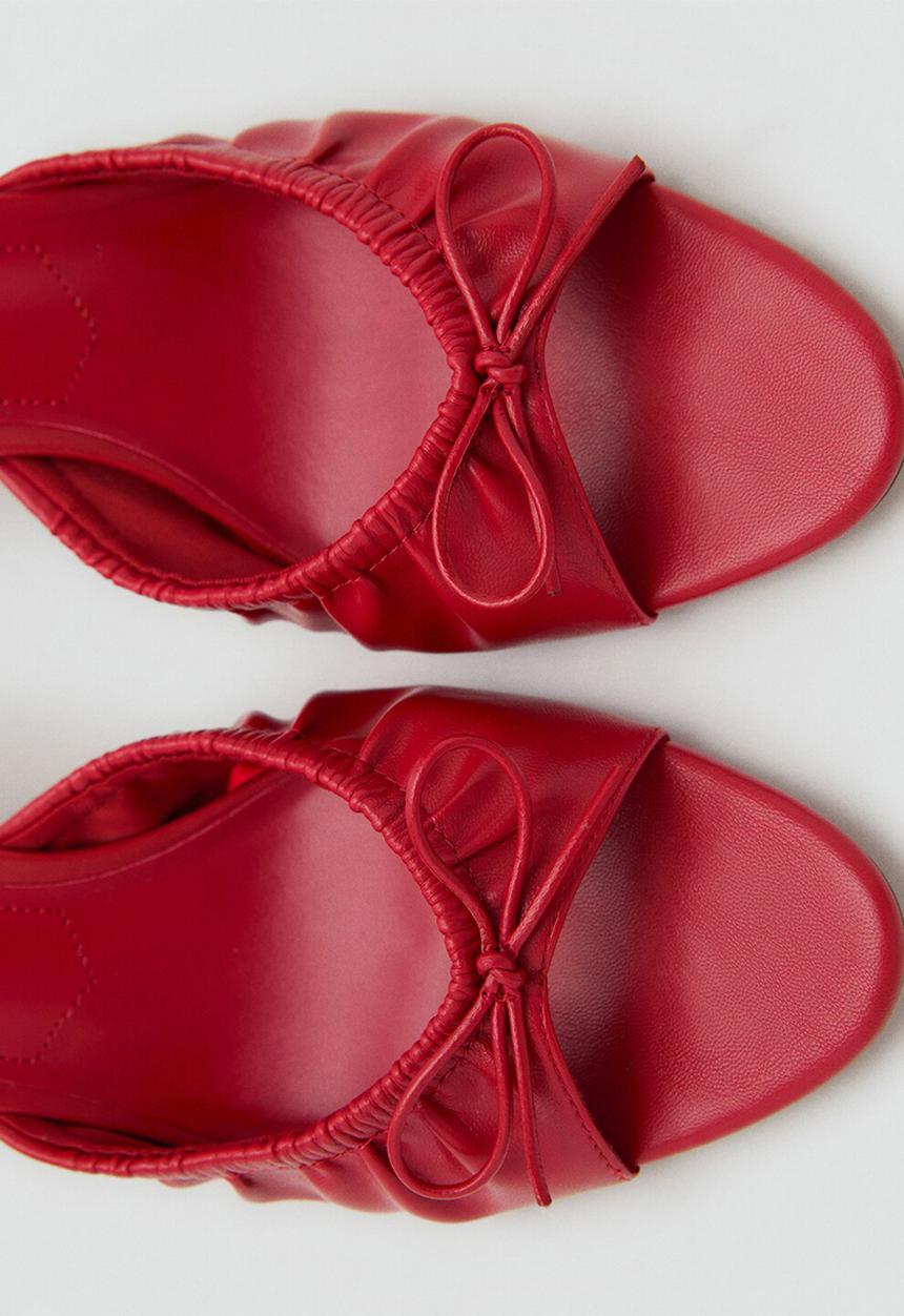 MANGO - Flor heel - red