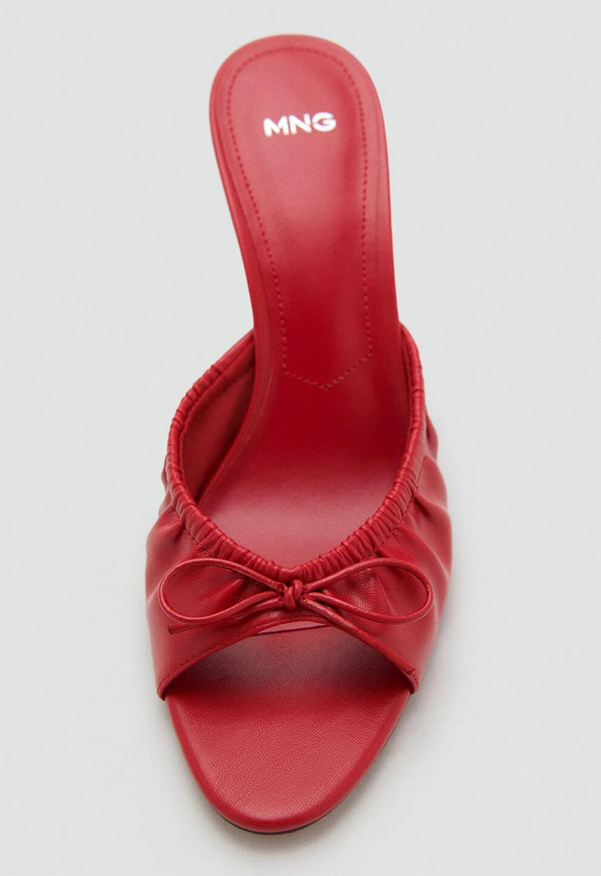 MANGO - Flor heel - red