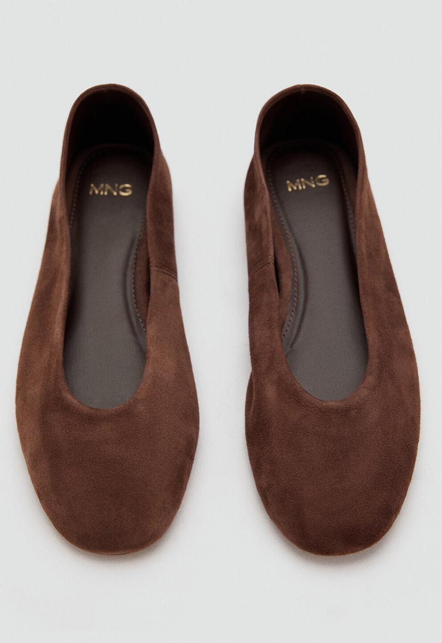 MANGO - Dada1 suede pump - dark brown