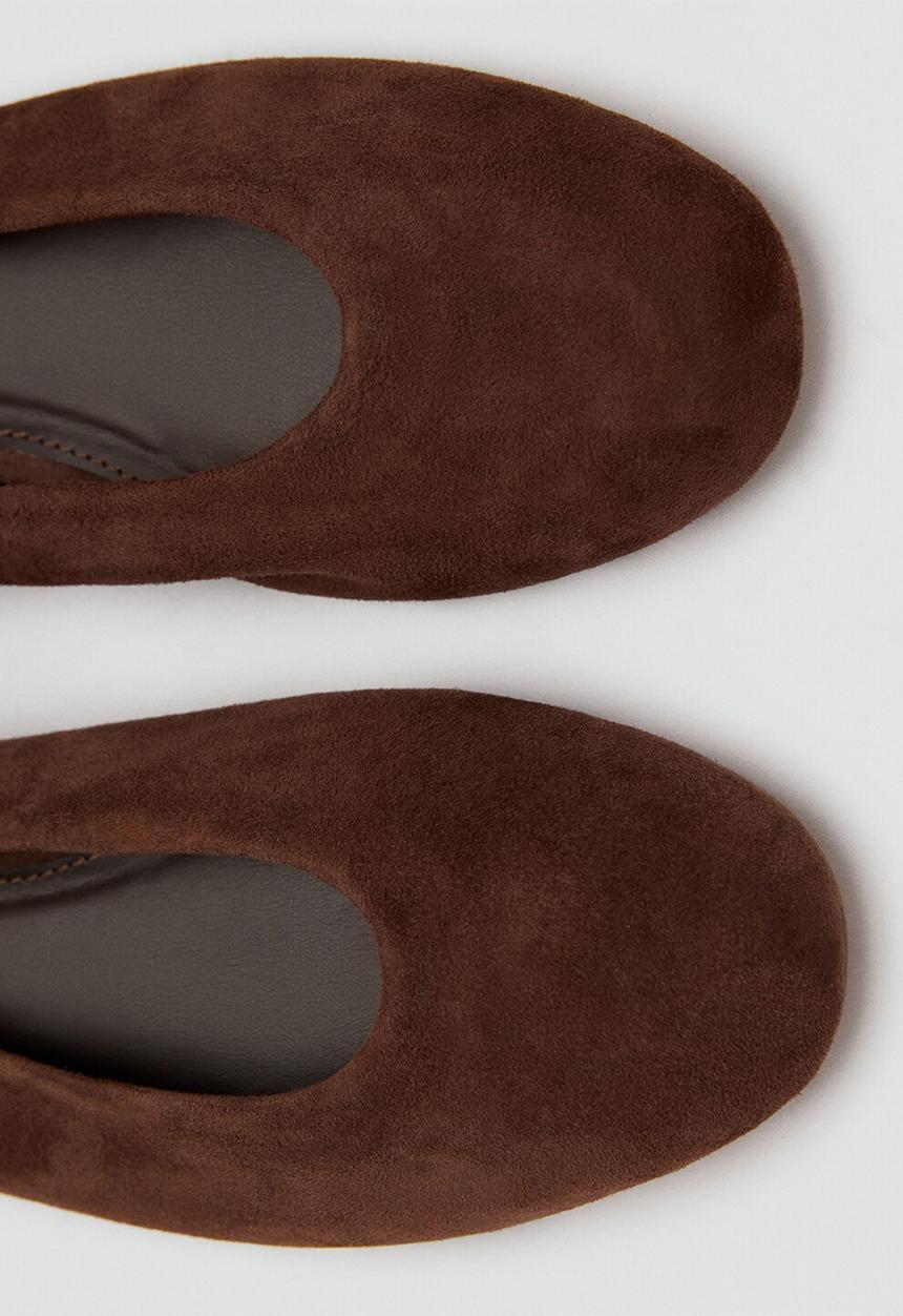 MANGO - Dada1 suede pump - dark brown
